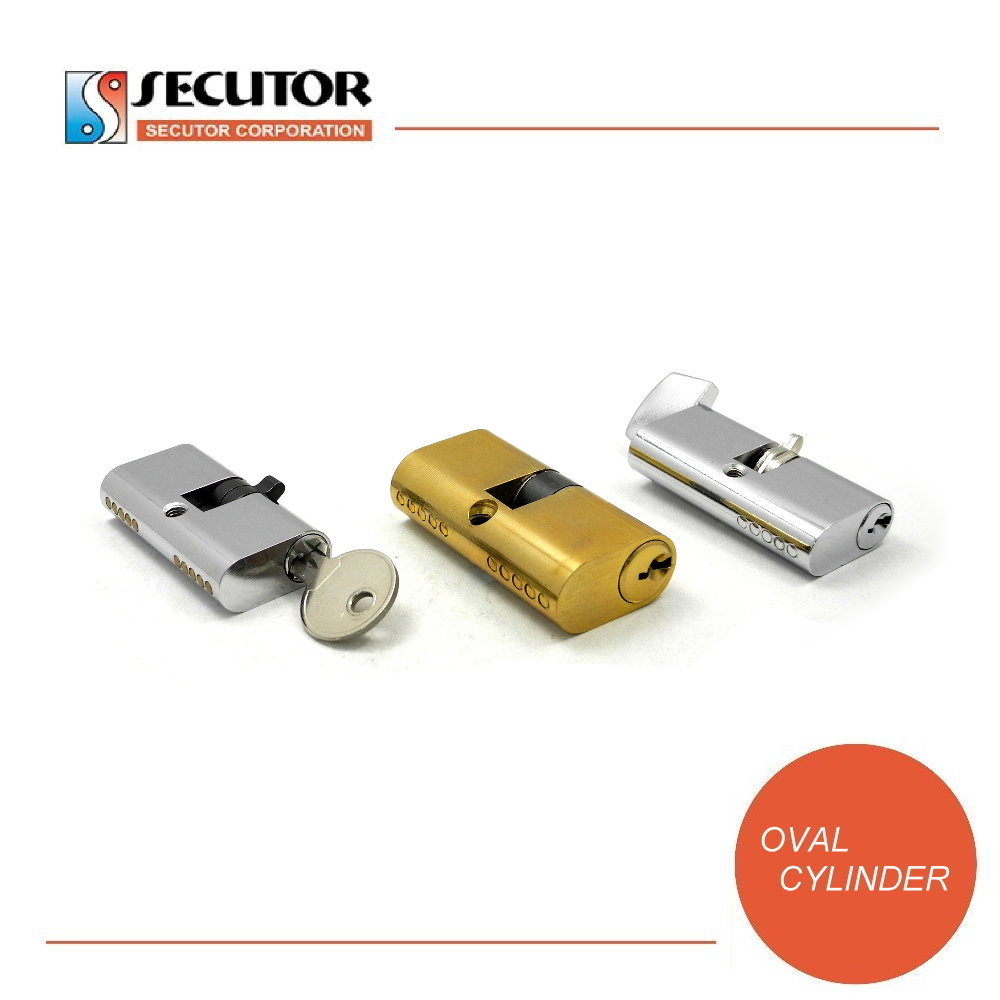 Door Security 5 Pins Oval Lock Cylinder SECUTOR CORPORATION