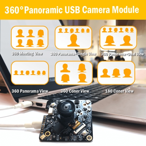 4K SONY IMX415 USB CMOS Camera Module with 2*Mic