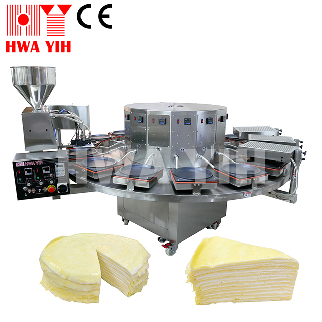 HY910LC Large Automatic Continuous Mille Crepe Cake Maker Machine