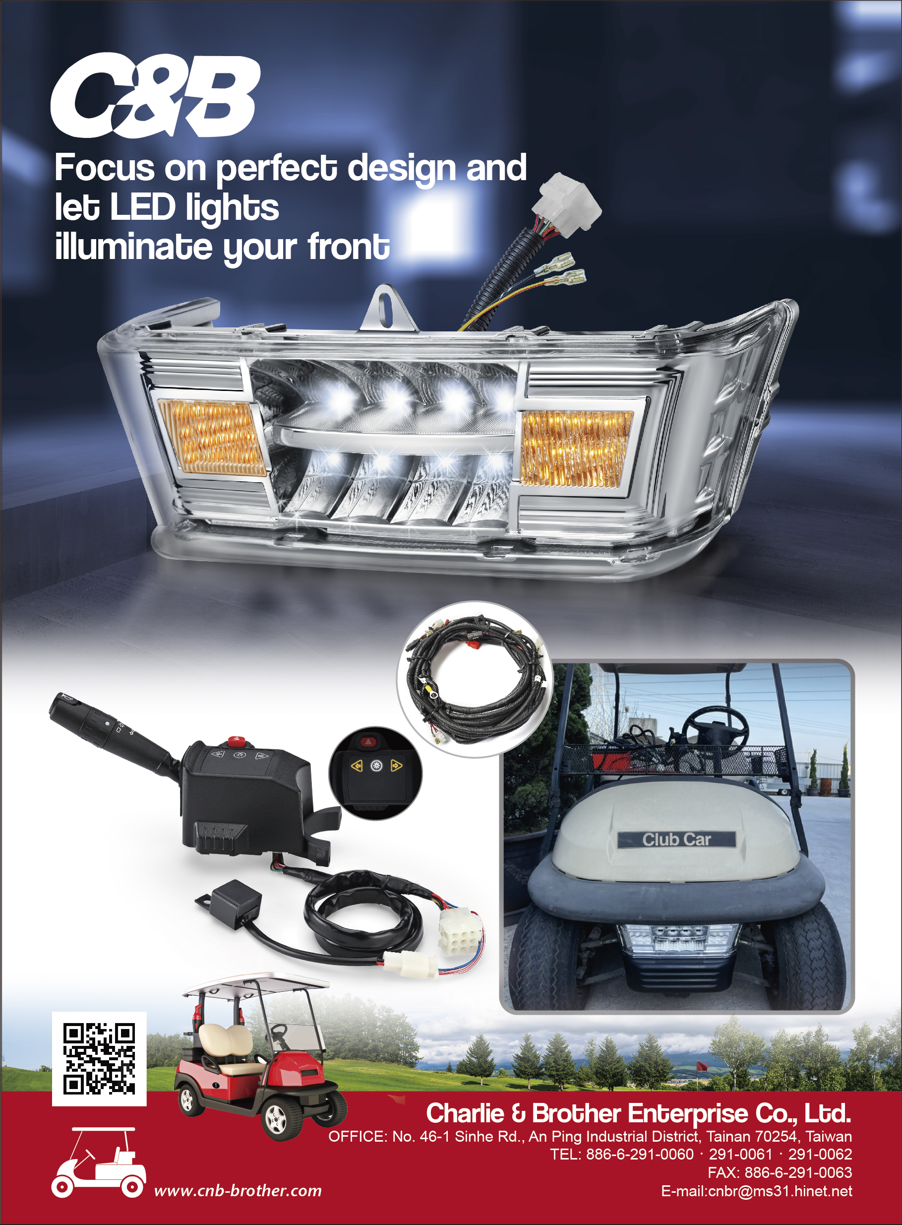 club car led headlight