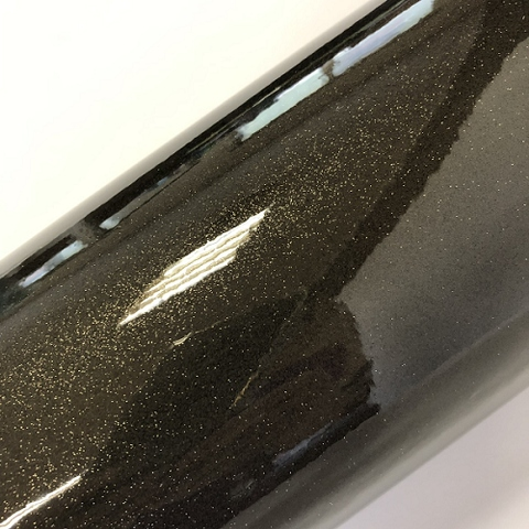 Transparent Glitter Film -  Black