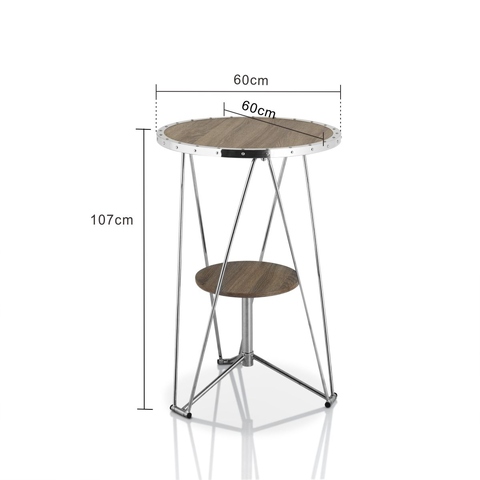 Space Saving Standing Round Bar Table Height 107 Cm Taiwantrade Com