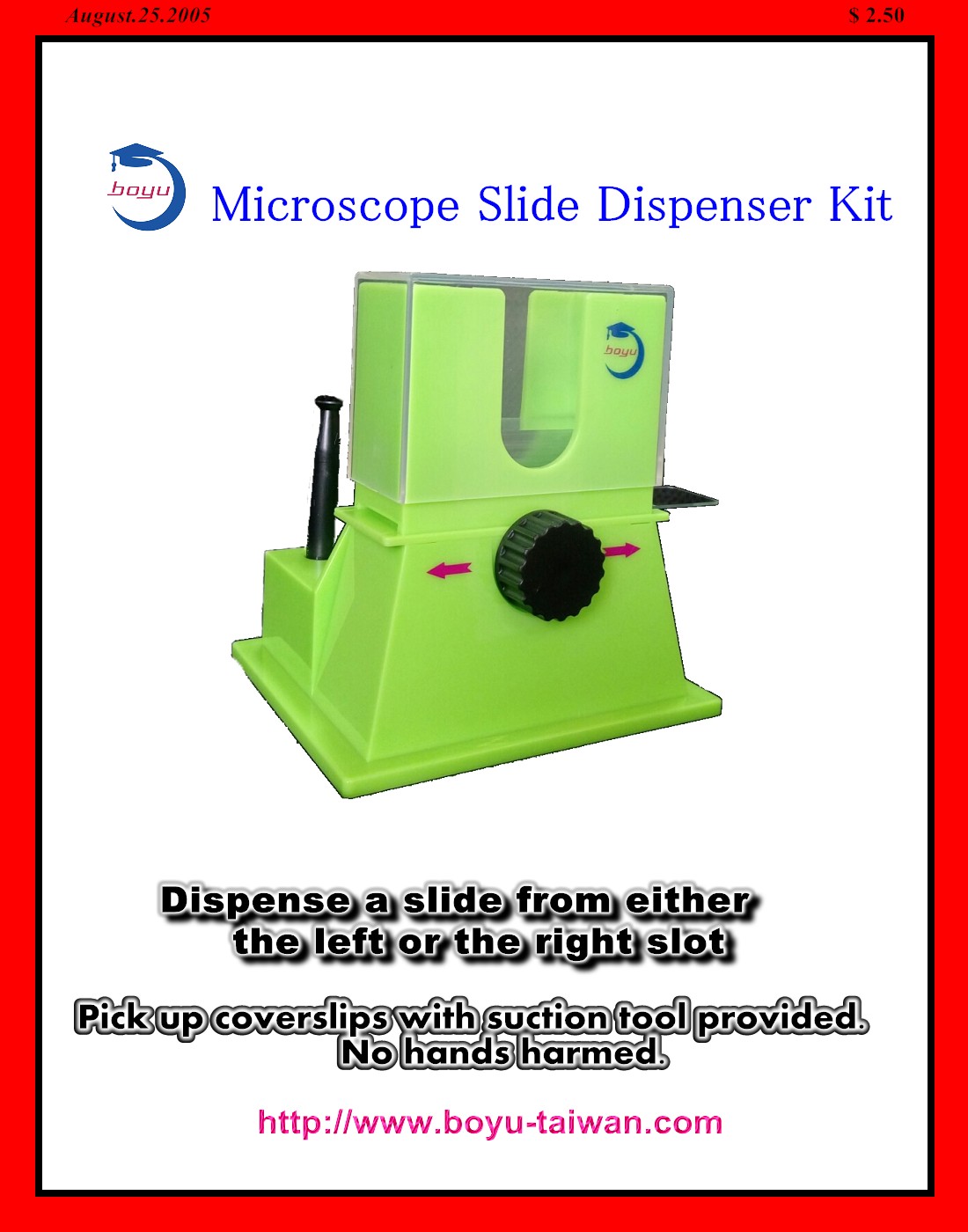 Microscope Slide Dispenser Kit Taiwantrade Com