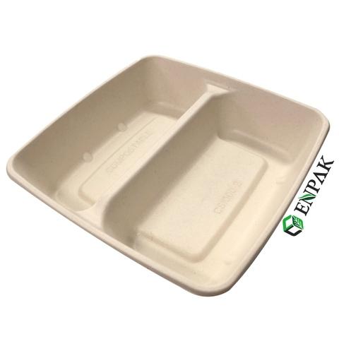 Meal Tray 5CP - GoEco Bagasse Tableware