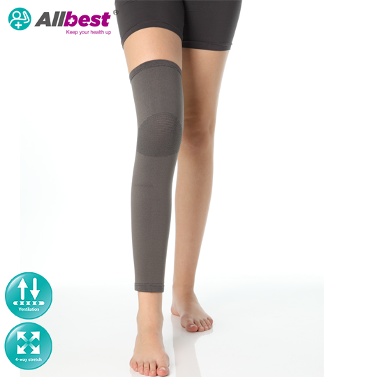 Grey Elastic Leg Support