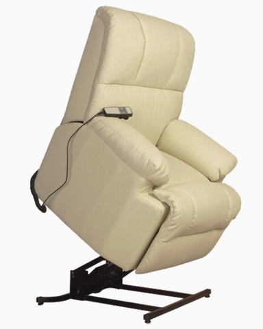 single leather recliner
