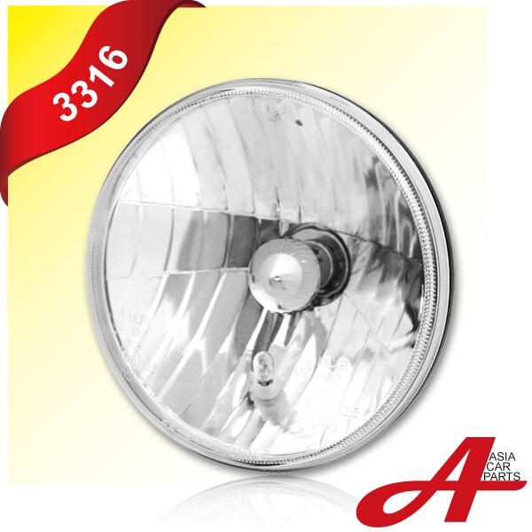 7" CRYSTAL ROUND HEADLIGHT GLASS CLEAR Taiwantrade