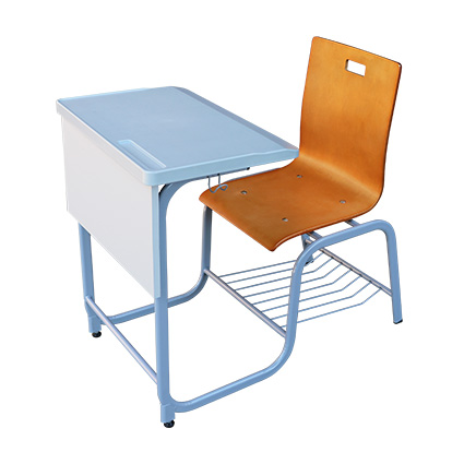 107i 2b Student Desk Attached Chair Add Mfc Modesty Panel Yung