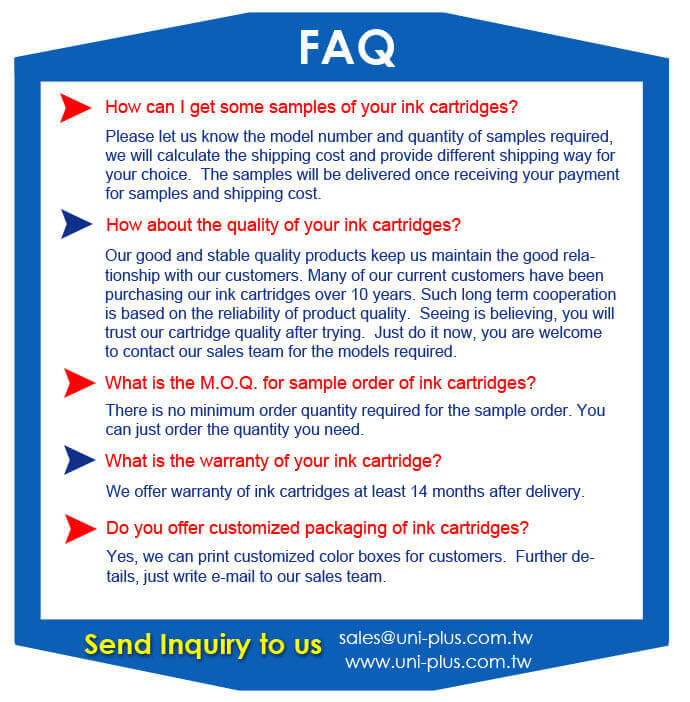 ink cartridge-FAQ 