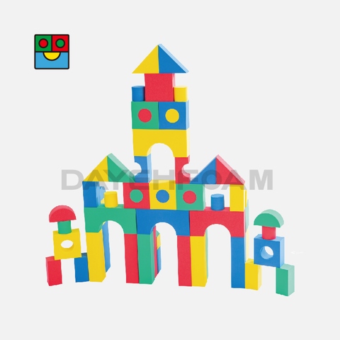 Colorful Creative Educational EVA Foam Building Block - 68 Pcs