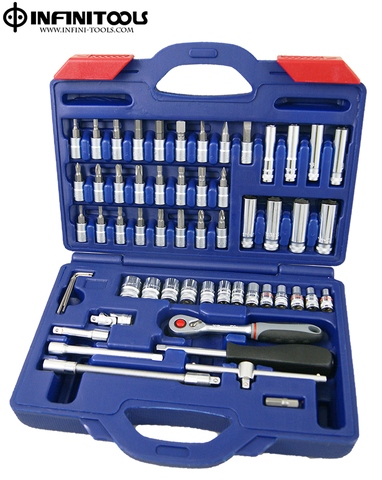 58-piece Socket Set,1/4