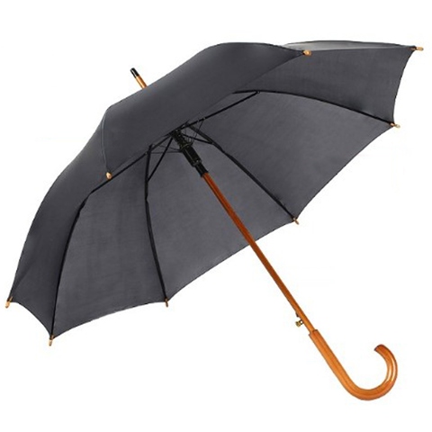 Wooden Windproof Advertising Wood Straight Umbrella