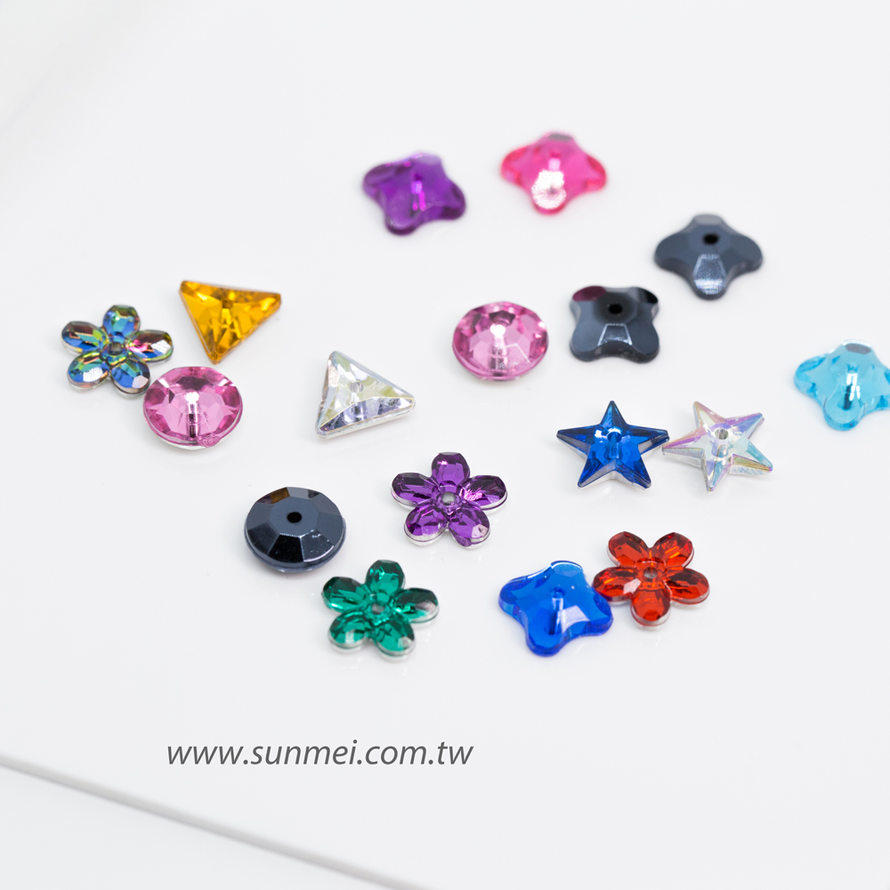 Acrylic Gems Wholesale. Flat Back Plastic Gems in Bulk-SUNMEI BUTTON