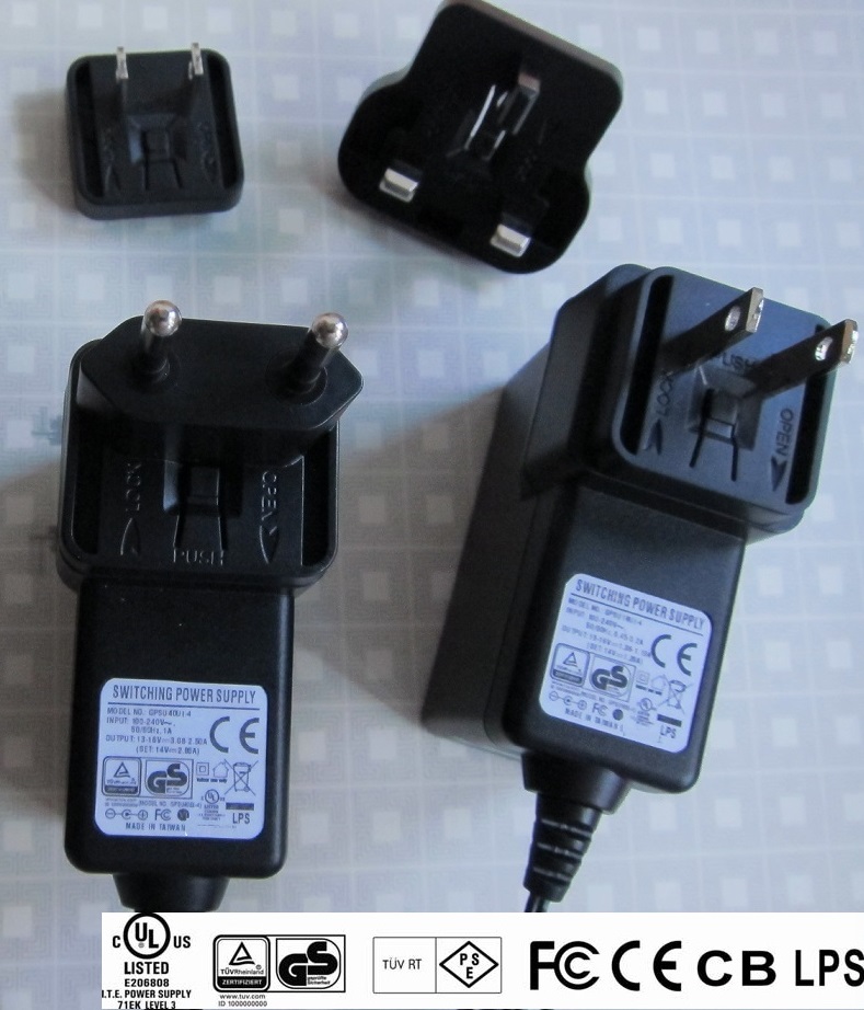 18W switching adaptor Interchangeable power supply