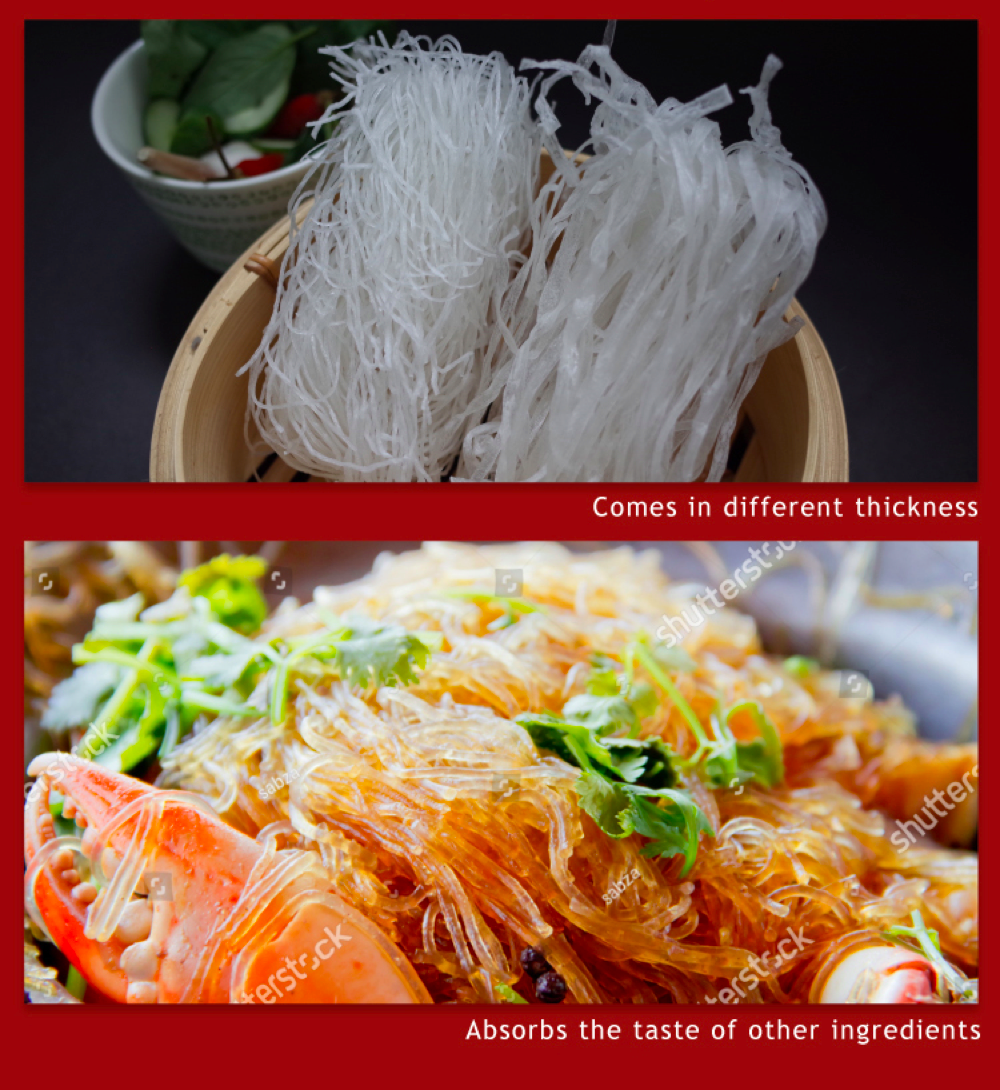 Gluten Free Asian Wide Glass Noodle (Bean Thread Noodles)