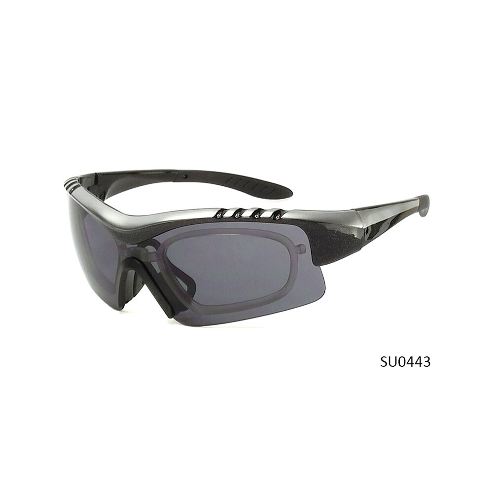 Semi Frame sports sunglasses with RX insert