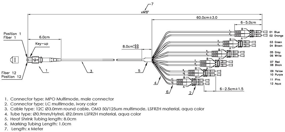 Cable troncal MTP