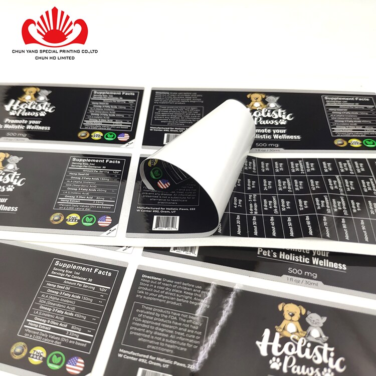 custom logo sticker roll