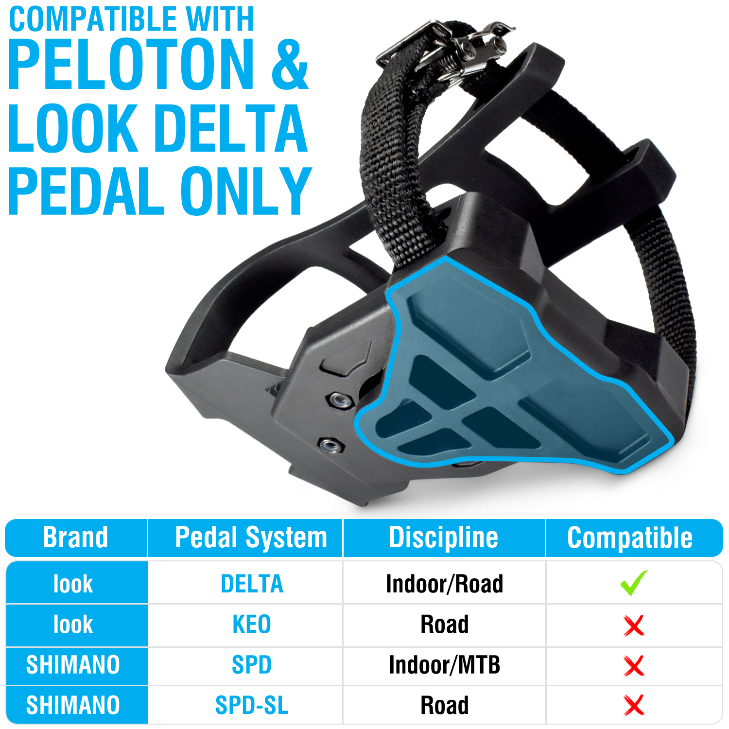 Toe Cage (Look Delta / Peloton Compatible) | Bike Parts and Accessories