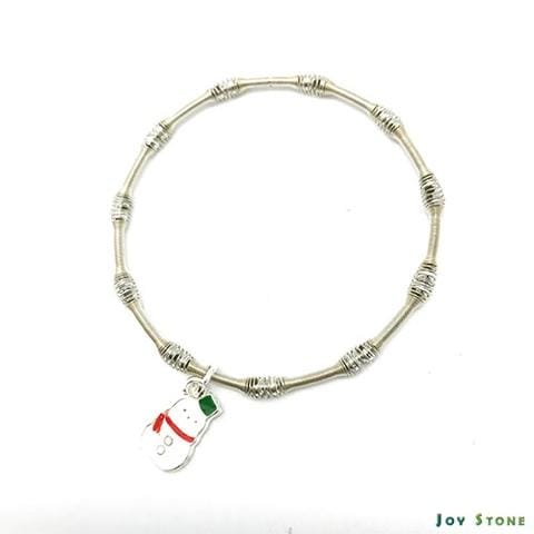 圣诞派对女王银珠手链 - 雪人 - 双面图案-Paper Bubble Wrap