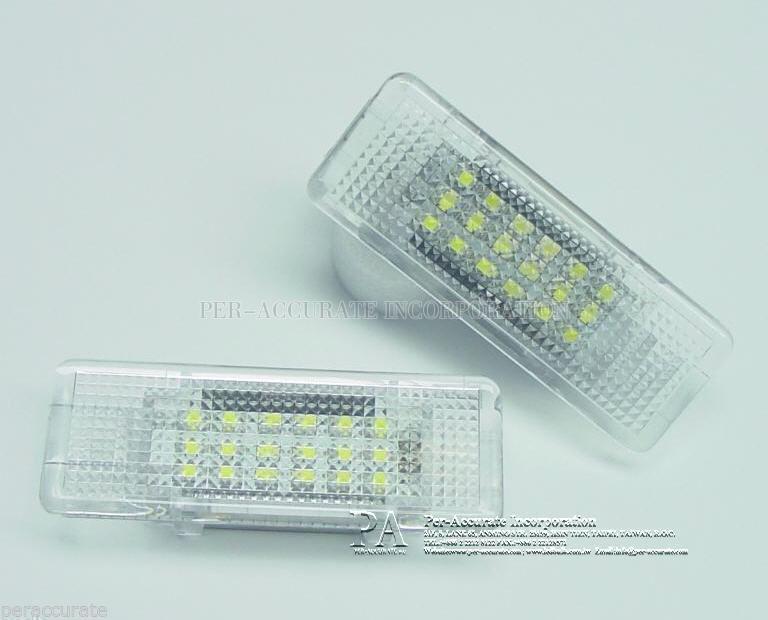 thumbnail image 2 of 2pcs White LED Car Door Welcome Courtesy Step Footwell Light Compatible With BMW 5-Series E39 E53 X5 Z8 530d 530i 2 of 12