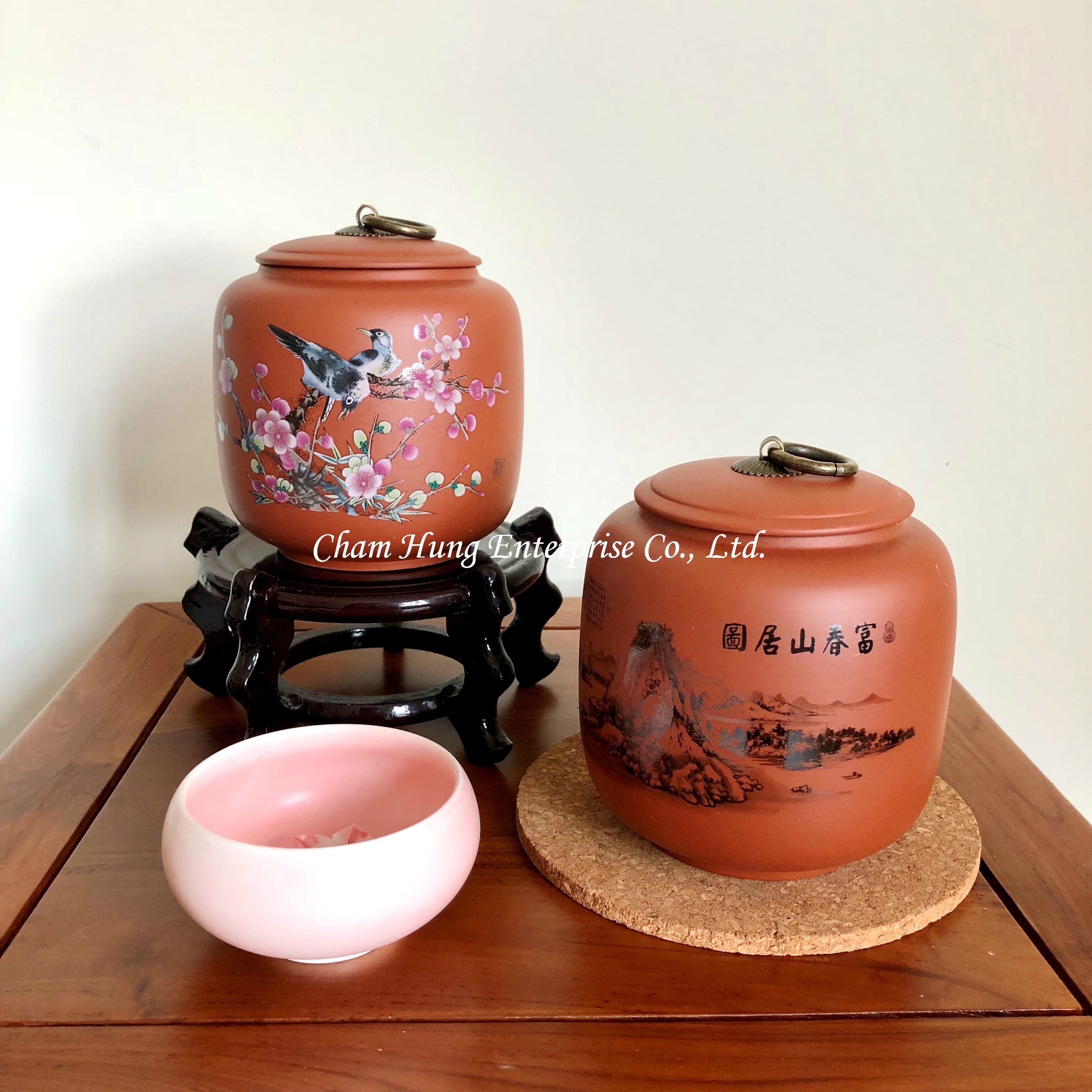 Ancient Tea/Coffee Ceramics Jar with Paper Cardboard Box (can be fit