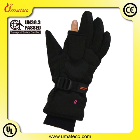 Heating gloves for hunting with 7.4V 4 finger heaters, index fingerless