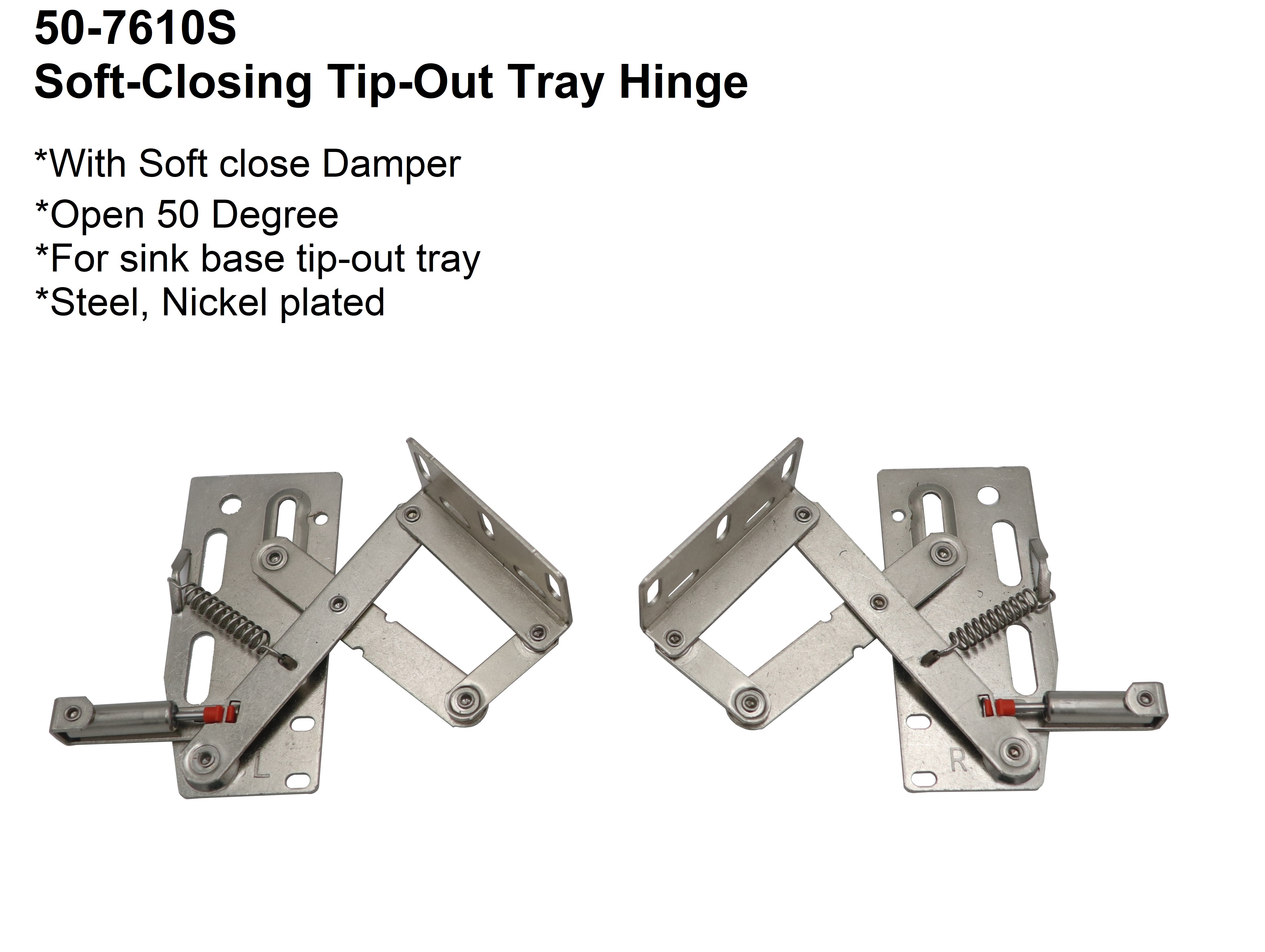 SoftClose 50 Degree Pivot Hinge for Sink Base TipOut Trays Taiwantrade