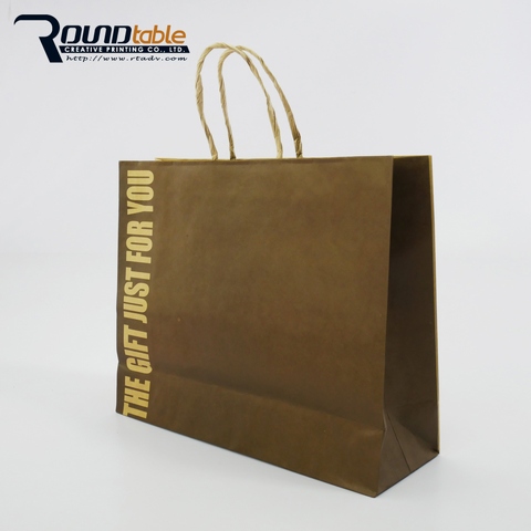 Taiwan Designed Large Size Kraft Paper Shopping Bag with