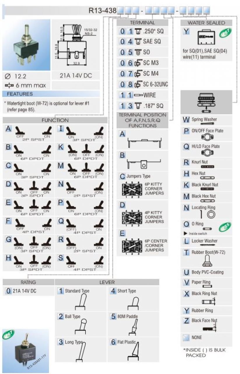 Toggle Switch DC SCI R13 438 Taiwantrade