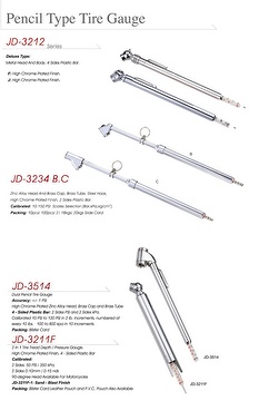 Pencil Type Tire Gauge