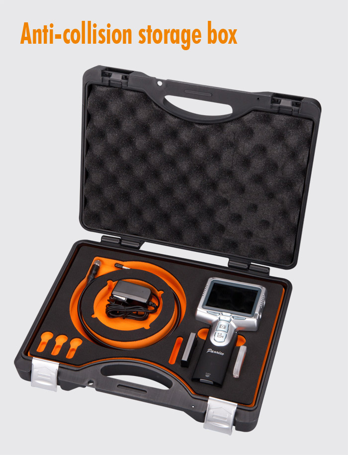 PST-2486 Portable Industrial Endoscope Borescope Camera Waterproof Video Borescope with 3.5 inch TFT LCD
