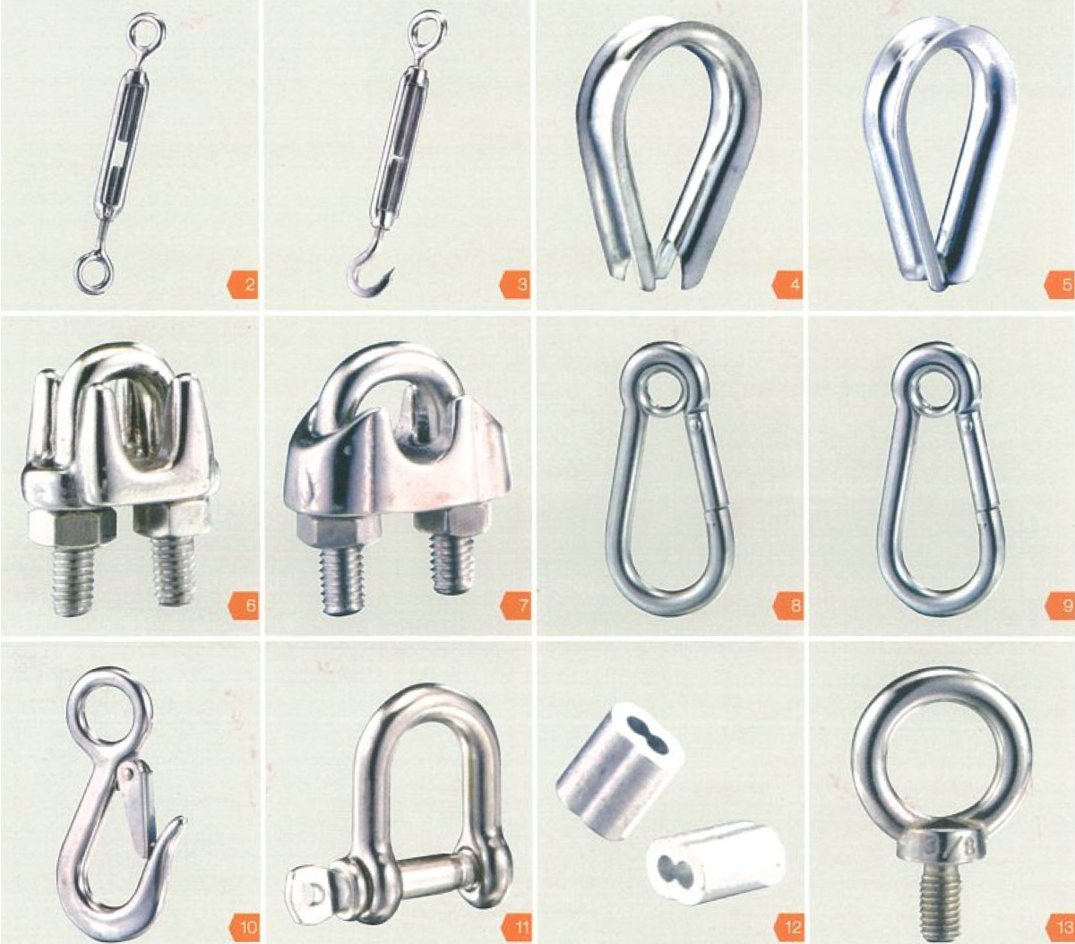 Rope fittings clearance