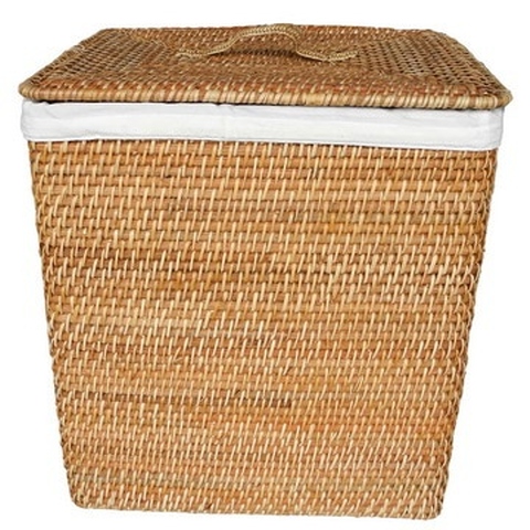 rattan laundry basket