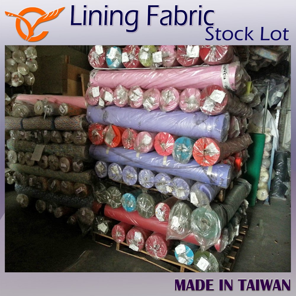 Nice Design Polyester Taffeta Lining Woven Fabric Stock Lots Taiwantrade