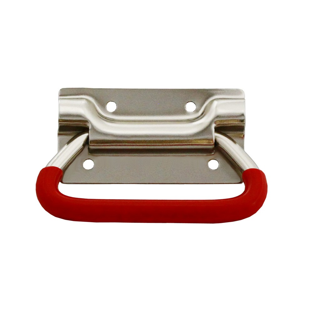 Steel Mounted Type Wooden Box Flush Chest Handle With Rubber Grip