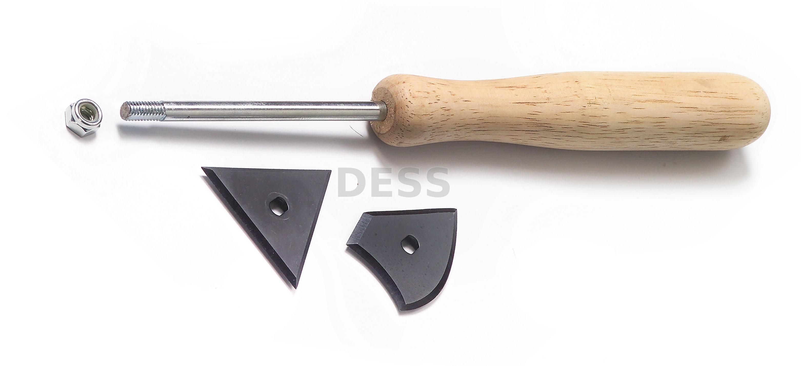 Triangular and Contour Molding Scraper Kit