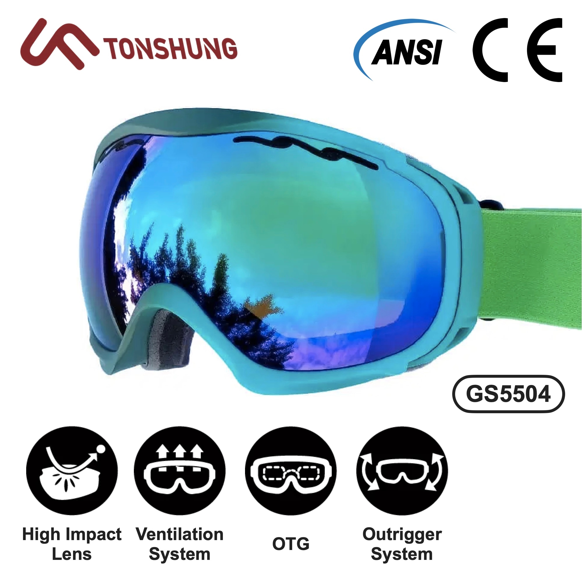 Photochromic OTG Ski/Snow Goggles