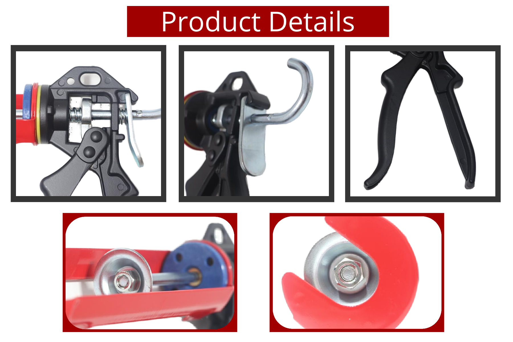 300ml Comfort Grip silicone glue caulking gun