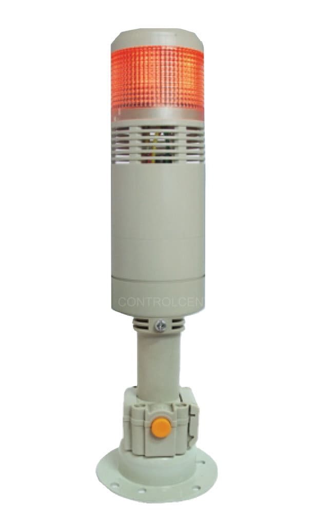 TEND天得60φ常亮蜂鳴圓形鐵盤可折式單層多色警示燈TPFMB6