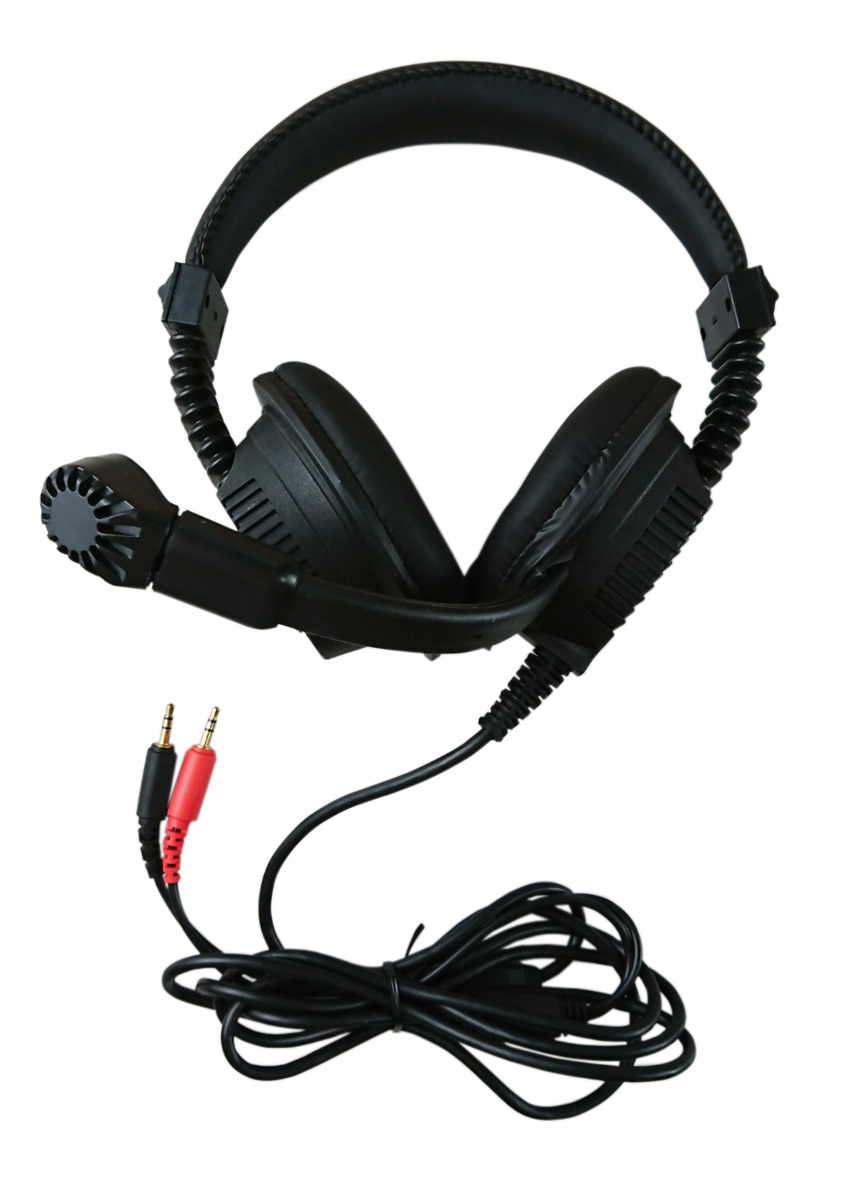 Headset with mic for PC gaming language lab training wired headphones