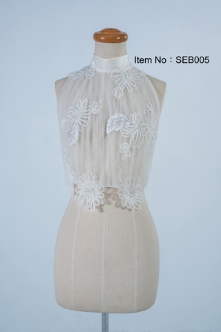 Halter Cropped Tops for Wedding Dress