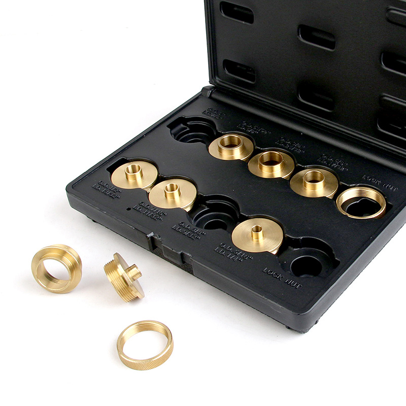Router Template Guide Bushing 10 Piece Set Brass Precision Machined