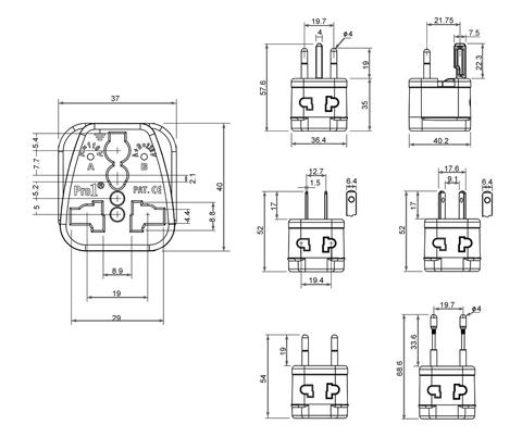 Universal travel adapter