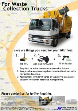 For Waste Collection Trucks Solution,AVL,GPS,Dumping