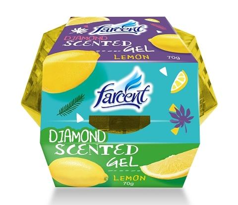 Diamond Air Freshener Gel-Lemon