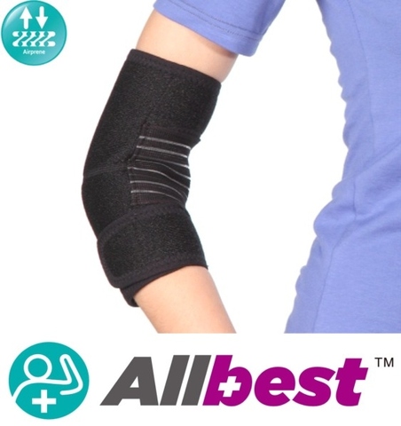 Airprene Elbow w. Strap Neoprene Support Brace Elbow Sleeves