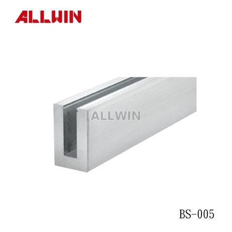 Aluminum Laminated Glass Standard Square Glass Base Shoe