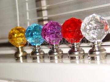 Acrylic Faceted Ball Curtain Finial Acrylic Finial Curtain