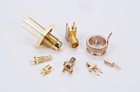 Brass Contacts & Pins, Precision CNC Machined Parts, Nan Dee Taiwan